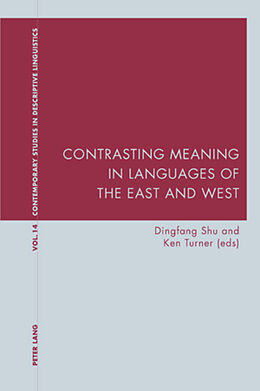 Kartonierter Einband Contrasting Meaning in Languages of the East and West von 