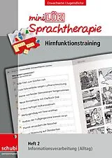 Geheftet miniLÜK-Sprachtherapie - Hirnfunktionstraining von Jürgen Steiner, Christin Wissel