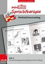 Geheftet miniLÜK-Sprachtherapie - Hirnfunktionstraining von Jürgen Steiner, Christin Wissel