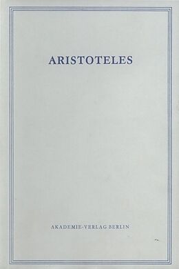 Fester Einband Aristoteles: Werke / Staat der Athener von 