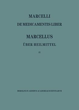 Fester Einband Marcellus  Über die Heilmittel 2 von 