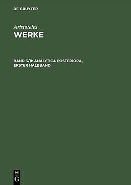 Fester Einband Aristoteles: Werke / Analytica posteriora von 