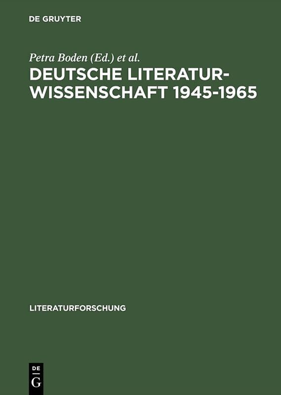 Deutsche Literaturwissenschaft 19451965