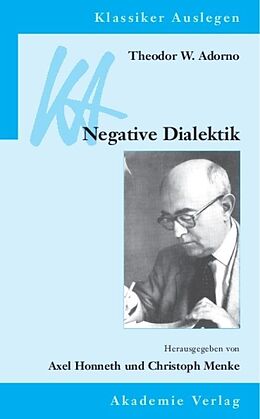 Kartonierter Einband Theodor W. Adorno: Negative Dialektik von Theodor W. Adorno