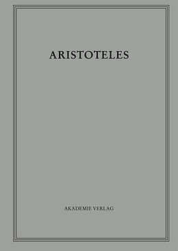 Leinen-Einband Aristoteles: Aristoteles Werke / Opuscula VI von 