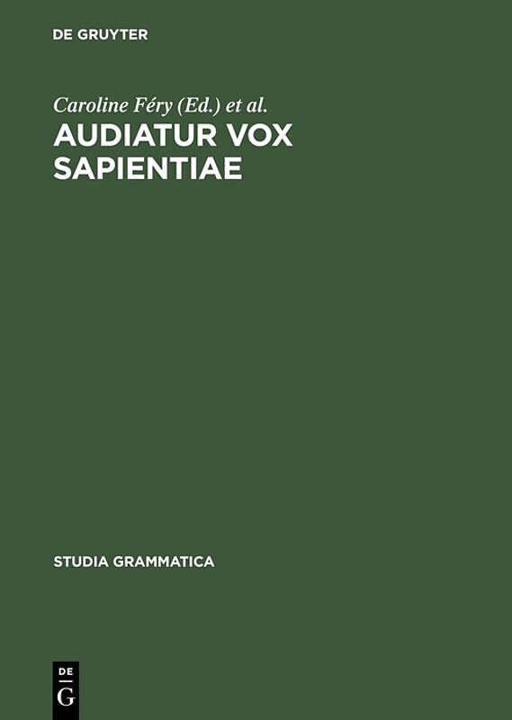 Audiatur Vox Sapientiae