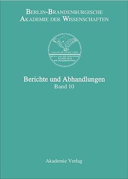 Fester Einband Berichte und Abhandlungen / Band 10 von 