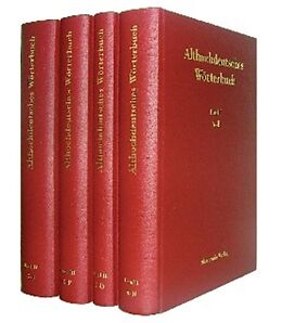 Fester Einband Althochdeutsches Wörterbuch / Althochdeutsches Wörterbuch. Band I bis IV von 