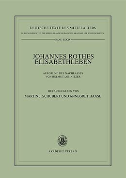 Fester Einband Johannes Rothes Elisabethleben von 