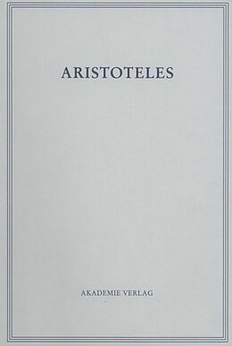Fester Einband Aristoteles: Aristoteles Werke / Über die Seele von 