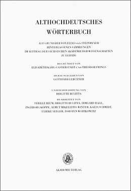 Paperback Althochdeutsches Wörterbuch / Band V: K-L, 8. Lieferung (kurzlîh bis lant) von 