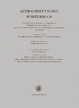 Kartonierter Einband Althochdeutsches Wörterbuch / Band V: K-L, 10. Lieferung (lebenkla bis fir-leiten) von 