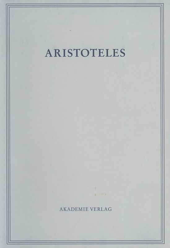 Aristoteles: Aristoteles Werke / Über den Himmel