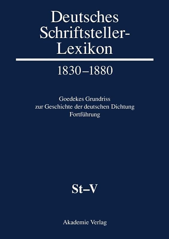 Deutsches Schriftsteller-Lexikon 18301880 / StV