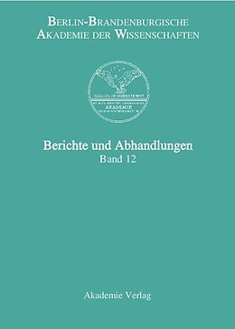 Fester Einband Berichte und Abhandlungen / Band 12 von 