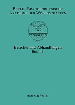 Fester Einband Berichte und Abhandlungen / Band 13 von 