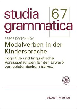 Kartonierter Einband Modalverben in der Kindersprache von Serge Doitchinov