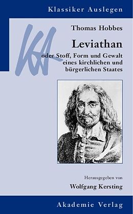 Kartonierter Einband Thomas Hobbes: Leviathan von Thomas Hobbes