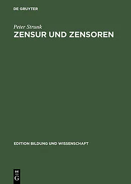 E-Book (pdf) Zensur und Zensoren von Peter Strunk