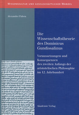 E-Book (pdf) Die Wissenschaftstheorie des Dominicus Gundissalinus von Alexander Fidora