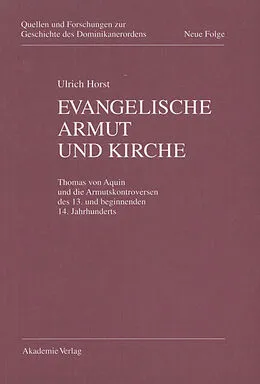 E-Book (pdf) Evangelische Armut und Kirche von Ulrich Horst OP
