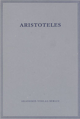 E-Book (pdf) Aristoteles: Aristoteles Werke / Opuscula II und III von 
