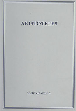 E-Book (pdf) Aristoteles: Aristoteles Werke / Opuscula VI von 