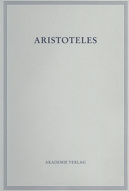 E-Book (pdf) Aristoteles: Aristoteles Werke / Die historischen Fragmente von Hellmut Flashar, Christof Rapp