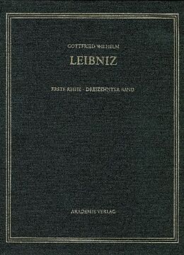 Fester Einband Gottfried Wilhelm Leibniz: Sämtliche Schriften und Briefe. Allgemeiner... / August 1696 - April 1697 von 