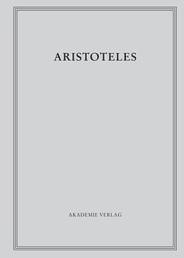 Fester Einband Aristoteles: Aristoteles Werke / Zoologische Schriften I von 