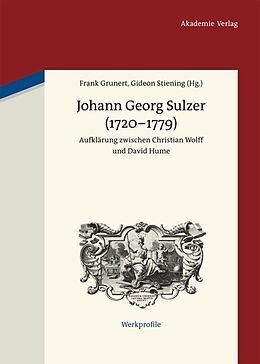 Fester Einband Johann Georg Sulzer (1720-1779) von 