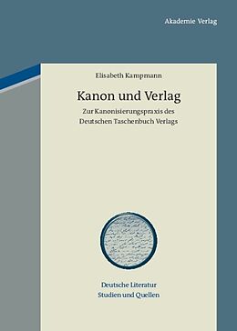 Fester Einband Kanon und Verlag von Elisabeth Kampmann