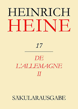 E-Book (pdf) Heinrich Heine Säkularausgabe / De l'Allemagne II von 