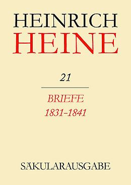 E-Book (pdf) Heinrich Heine Säkularausgabe / Briefe 1831-1841 von 