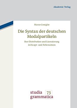 E-Book (pdf) Die Syntax der deutschen Modalpartikeln von Marco Coniglio