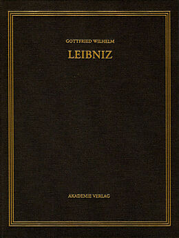 Fester Einband Gottfried Wilhelm Leibniz: Sämtliche Schriften und Briefe. Allgemeiner... / Januar  September 1704 von Gottfried Wilhelm Leibniz