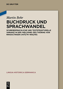 Fester Einband Buchdruck und Sprachwandel von Martin Behr