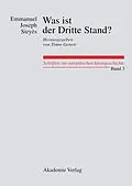 E-Book (pdf) Was ist der Dritte Stand? Ausgewählte Schriften von Emmanuel Joseph Sieyès