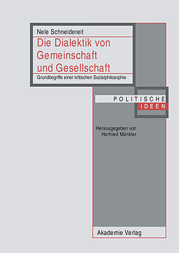E-Book (pdf) Die Dialektik von Gemeinschaft und Gesellschaft von Nele Schneidereit