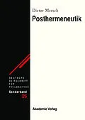 E-Book (pdf) Posthermeneutik von Dieter Mersch