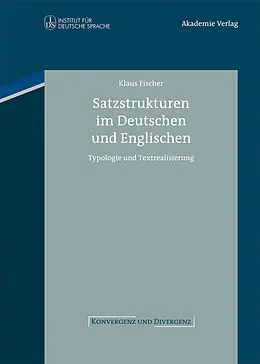 E-Book (pdf) Satzstrukturen im Deutschen und Englischen von Klaus Fischer