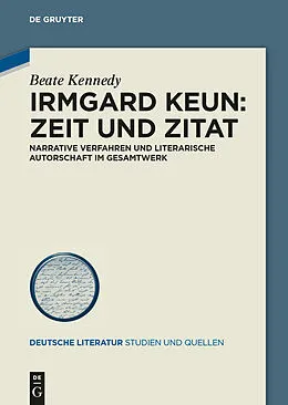 E-Book (pdf) Irmgard Keun  Zeit und Zitat von Beate Kennedy