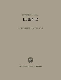 E-Book (pdf) Gottfried Wilhelm Leibniz: Sämtliche Schriften und Briefe. Philosophische Schriften / 1672-1676 von 