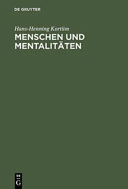 E-Book (pdf) Menschen und Mentalitäten von Hans-Henning Kortüm