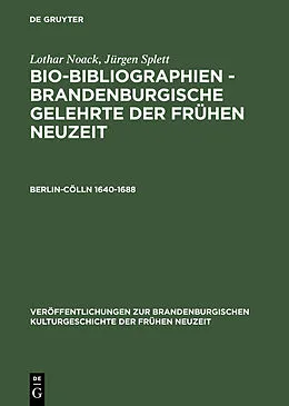 PDF Berlin-Cölln 16401688 von Lothar Noack, Jürgen Splett