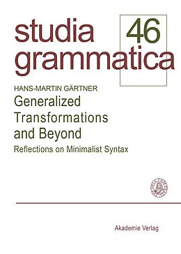 E-Book (pdf) Generalized Transformations and Beyond von Hans-Martin Gärtner