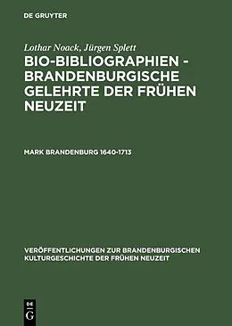 PDF Mark Brandenburg 16401713 von Lothar Noack, Jürgen Splett