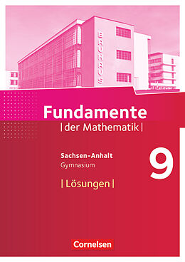 Kartonierter Einband Fundamente der Mathematik - Sachsen-Anhalt ab 2015 - 9. Schuljahr von 