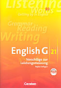 English G 21, Ausgabe B, Band 3: 7. Schuljahr, Vorschläge zur Leistungsmessung, Kopiervorlagen mit CD, Inhaltlich identisch mit 978-3-06-032060-8