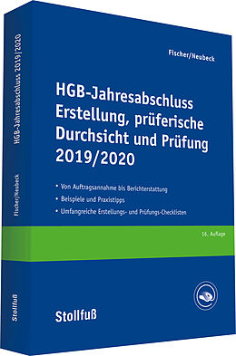 Kartonierter Einband HGB-Jahresabschluss - Erstellung, prüferische Durchsicht und Prüfung 2019/20 von Dirk Fischer, Guido Neubeck